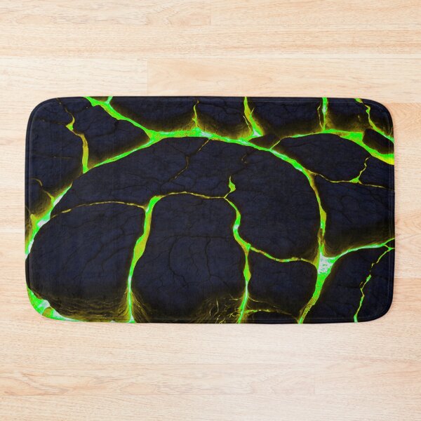 Item preview, Beautiful Green Lava On Fire - Cracking Rocks  designed and sold by SassyArtistry.