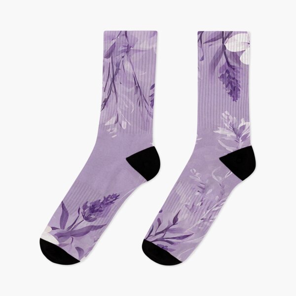 Item preview, Purple and white floral pattern. Fashionable designed and sold by Erik Visnievskij.