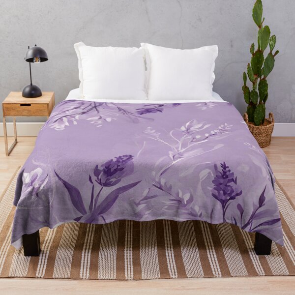 Item preview, Purple and white floral pattern. Fashionable designed and sold by Erik Visnievskij.