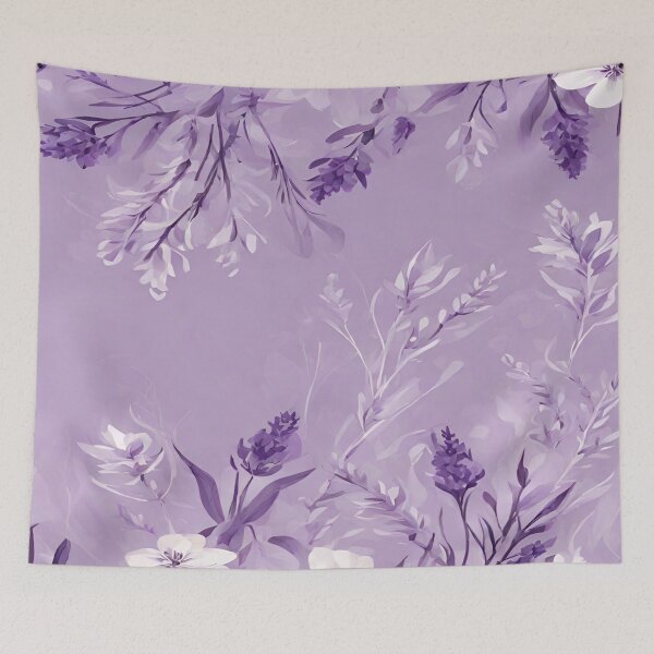 Item preview, Purple and white floral pattern. Fashionable designed and sold by Erik Visnievskij.