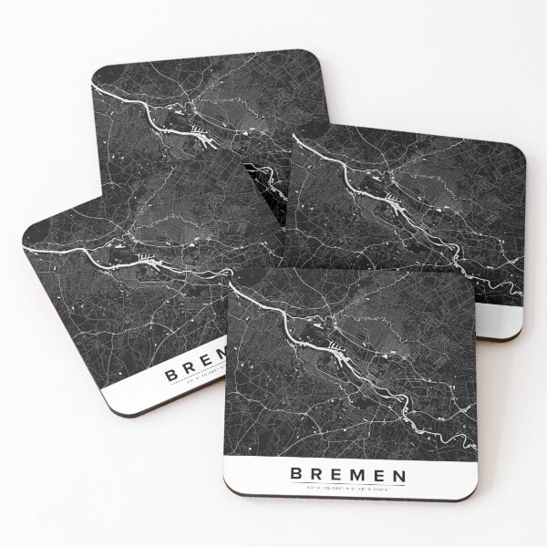 Item preview, Modern Bremen City Map designed and sold by ffpdsgn.