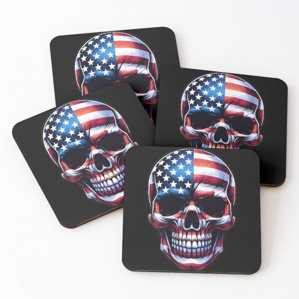 Item preview, American Flag Skull designed and sold by MotivateMode.