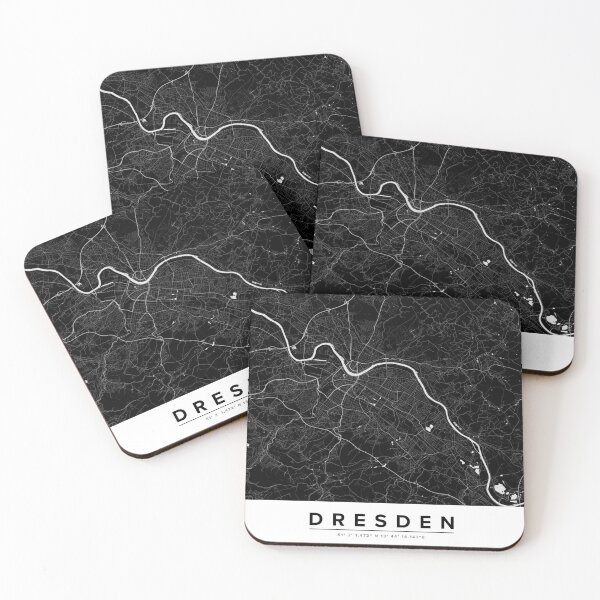 Item preview, Modern Dresden City Map designed and sold by ffpdsgn.
