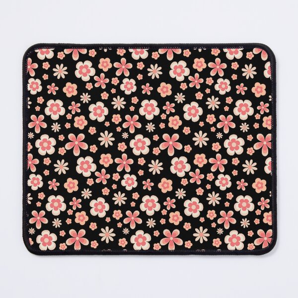 Item preview, Pantone 2024 Peach Fuzz Retro Flower Power Toss Pattern designed and sold by ClaudiaFlores.