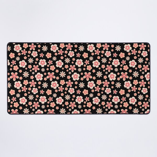 Item preview, Pantone 2024 Peach Fuzz Retro Flower Power Toss Pattern designed and sold by ClaudiaFlores.