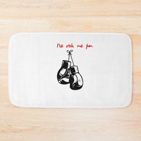 Item preview, no risk no fun, gym, mat, combat sports designed and sold by HyperMotivation.