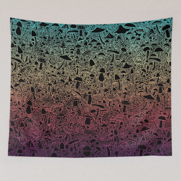 Item preview, Rainbow Mushroom Waves designed and sold by traveleroama.