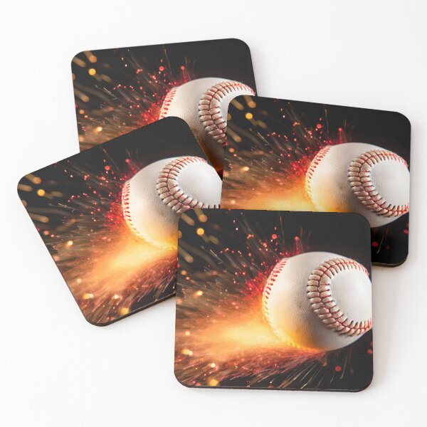 Item preview, Baseball ball with fire effect and sparks designed and sold by stevanovicigor.