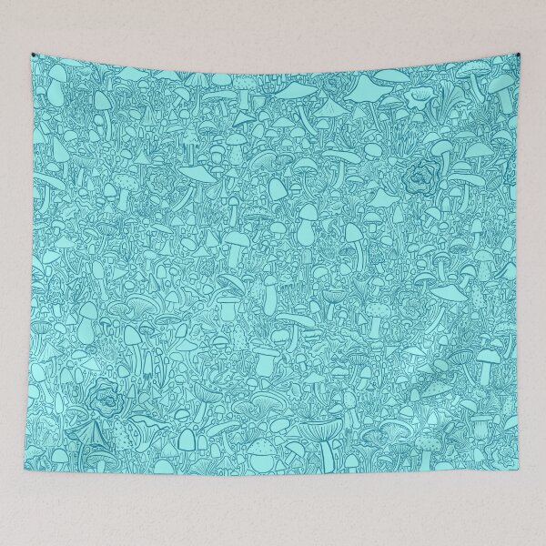 Item preview, Blue Mushrooms designed and sold by traveleroama.