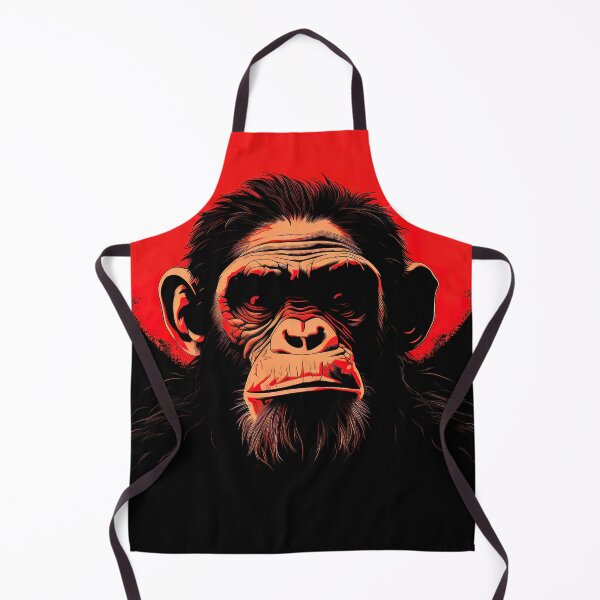 Item preview, Chimpanzee | Red minimalism designed and sold by ComicsFactory.