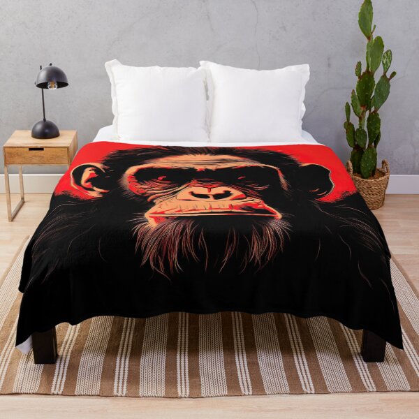 Item preview, Chimpanzee | Red minimalism designed and sold by ComicsFactory.