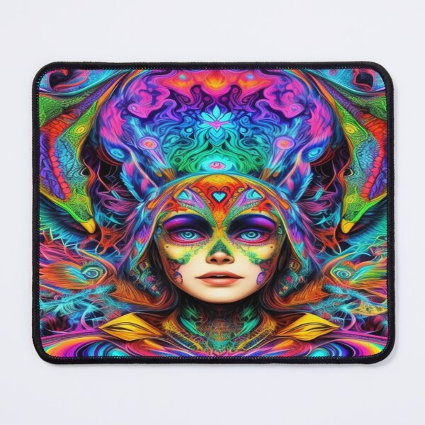 Item preview, Psychedelic experience, portrait of lady. designed and sold by Cherryblossom50.