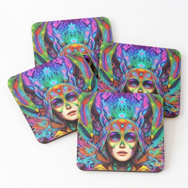 Item preview,  Psychedelic experience, portrait of lady. designed and sold by Cherryblossom50.