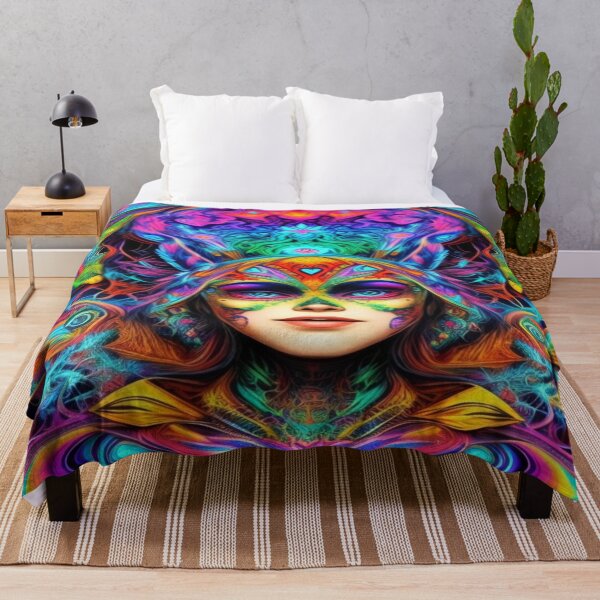 Item preview,  Psychedelic experience, portrait of lady. designed and sold by Cherryblossom50.