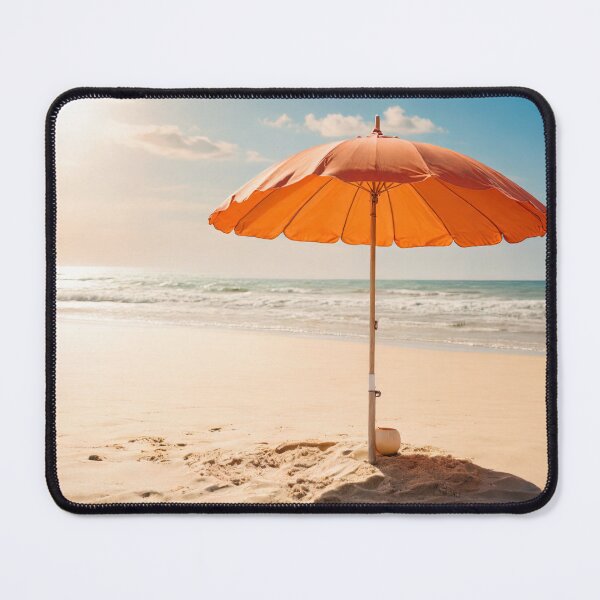 Item preview, Parasol on sandy beach in tropical tourist resort designed and sold by stevanovicigor.