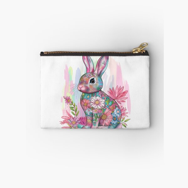 Item preview, Floral Patterned Bunny - Colorful Spring & Easter Rabbit Art designed and sold by David Balzen.