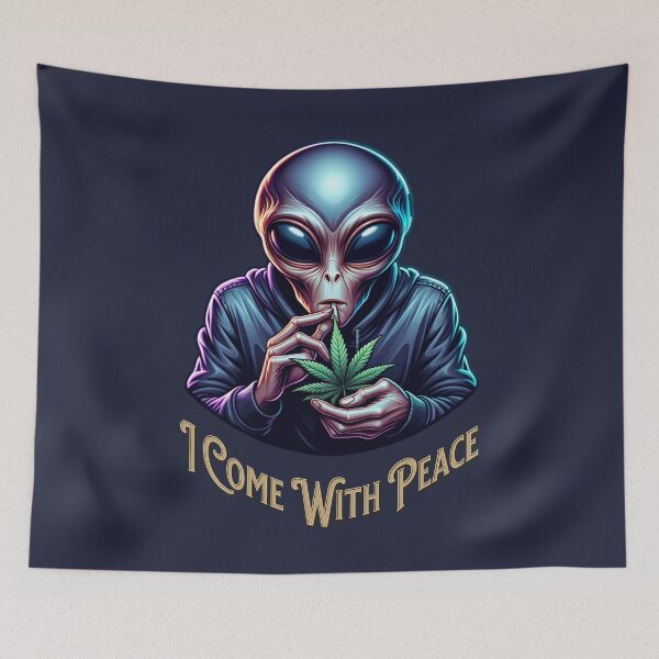 Item preview, I Come With Peace Alien Smoker designed and sold by JoeZigns81.