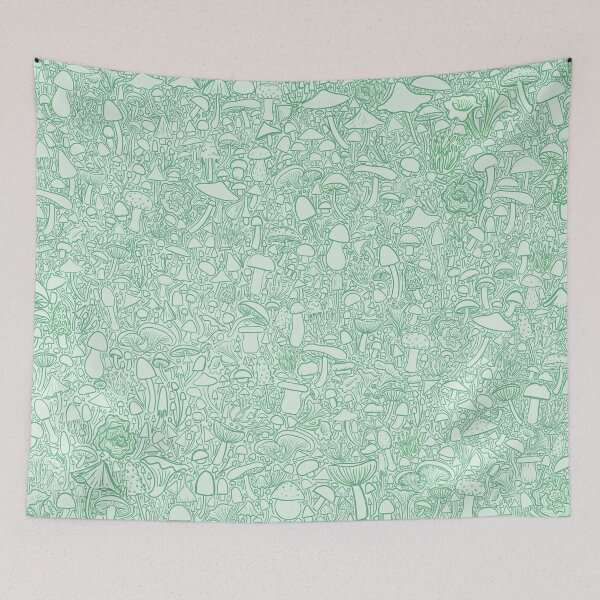 Item preview, Woodland Greens and Mushrooms designed and sold by traveleroama.