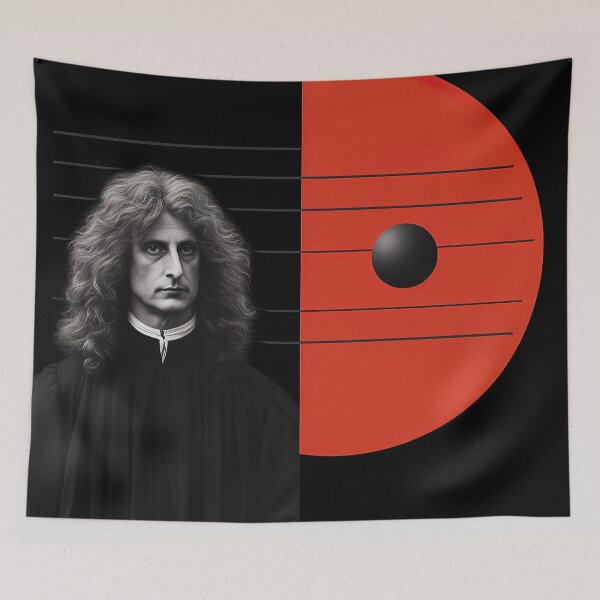 Item preview, Christiaan Huygens | Red minimalism designed and sold by ComicsFactory.