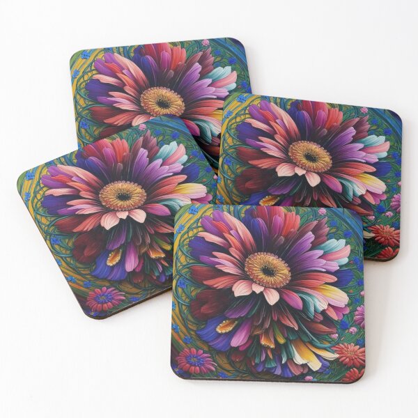 Item preview, Whimsical Flowers in Vivid Colors designed and sold by Beyond The Canvas.