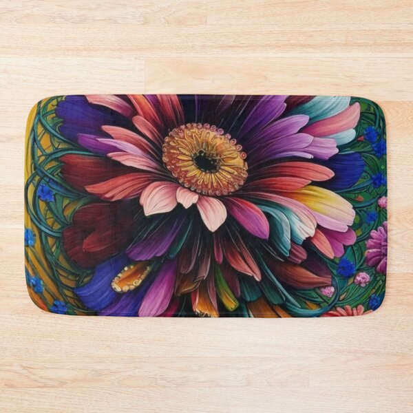 Item preview, Whimsical Flowers in Vivid Colors designed and sold by Beyond The Canvas.