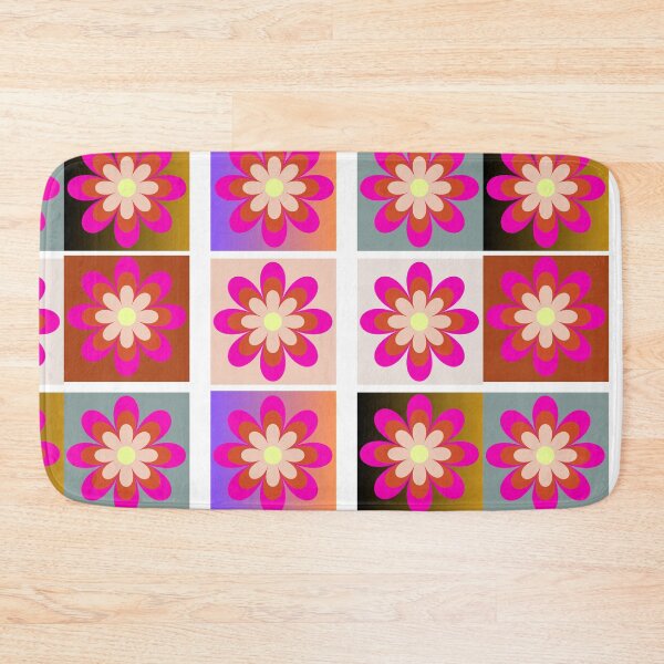 Item preview,  Funky Retro Psychedelic Flowers Groovy 4 Pattern Comforter designed and sold by LLdreams.