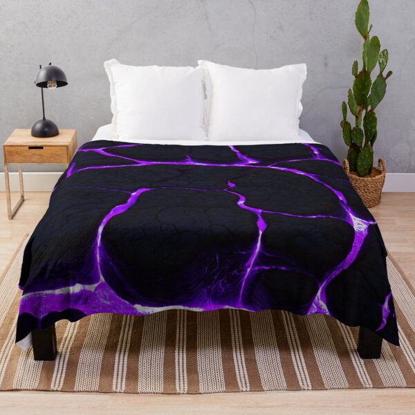 Item preview, Beautiful Purple Lava On Fire - Cracking Rocks designed and sold by SassyArtistry.