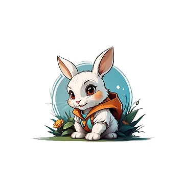Artwork thumbnail, Cute Little Rabbit by GlowPulse
