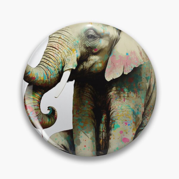Artikelvorschau, Banksy sad bear Colorful Elephant Fun entworfen und verkauft von DeMuurdecoratie.