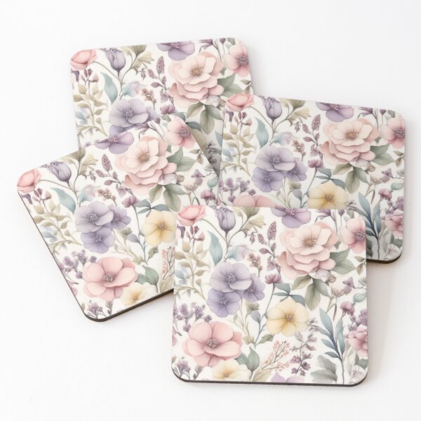 Item preview, Vintage Floral Watercolor Dreamscape designed and sold by roon-ai.