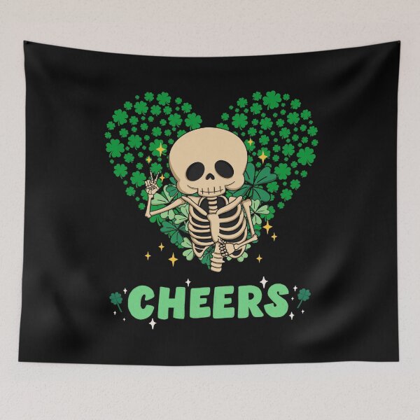 Item preview, St. Patrick's Day - lovely skeleton CHEERS designed and sold by Weknes.