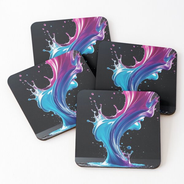 Item preview, Colorful vibrant dynamic fluid pour and splash designed and sold by stevanovicigor.