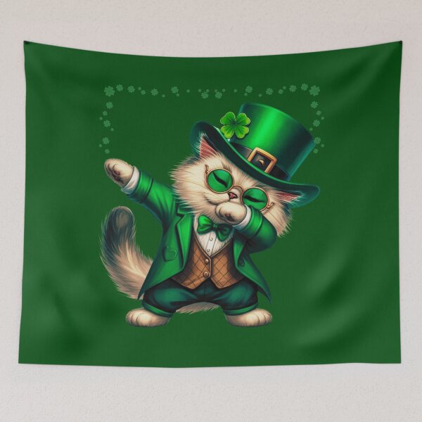 Item preview, Dabbing Cat St Patrick Day designed and sold by JackAMM.