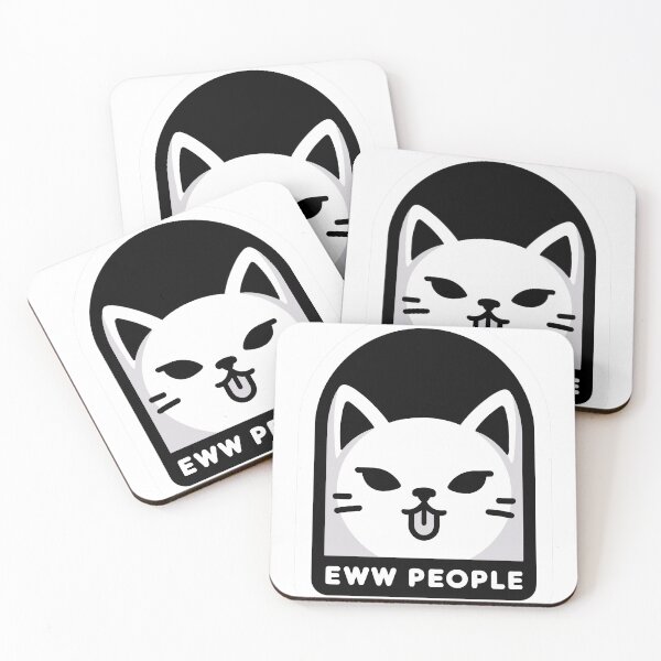 Item preview, eww people,ew people,silly cat-Minimalist Cat designed and sold by toobel.