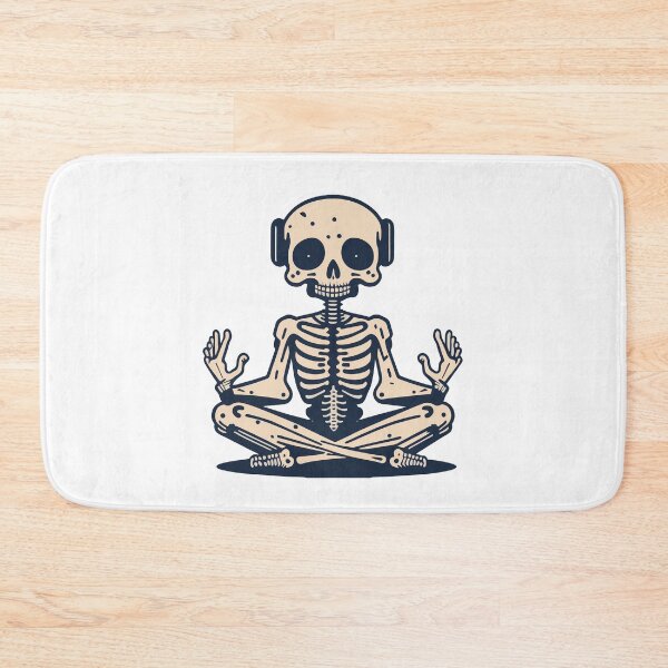 Item preview, Yoga meditating skeleton designed and sold by jkrphoto.