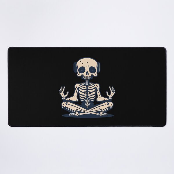 Item preview, Yoga meditating skeleton designed and sold by jkrphoto.