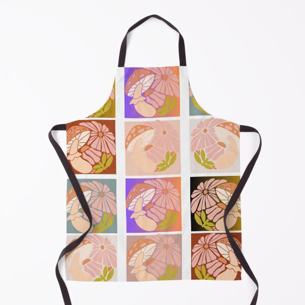 Item preview, Retro Psychedelic Mushroom Flower Groovy Mash 5 Pattern Comforter designed and sold by LLdreams.