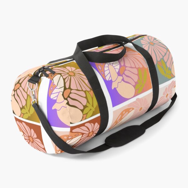Item preview, Retro Psychedelic Mushroom Flower Groovy Mash 5 Pattern Comforter designed and sold by LLdreams.