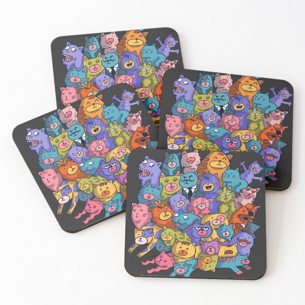 Item preview, Cute and weird cats family - big family! designed and sold by Dailykindness.