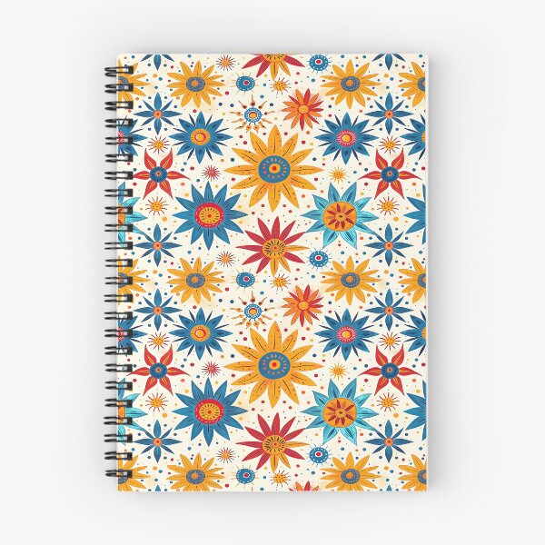 Item preview, Colorful Retro Flower Pattern designed and sold by ArtbyAiGallery.