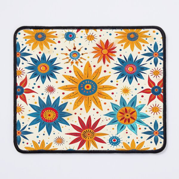 Item preview, Colorful Retro Flower Pattern designed and sold by ArtbyAiGallery.