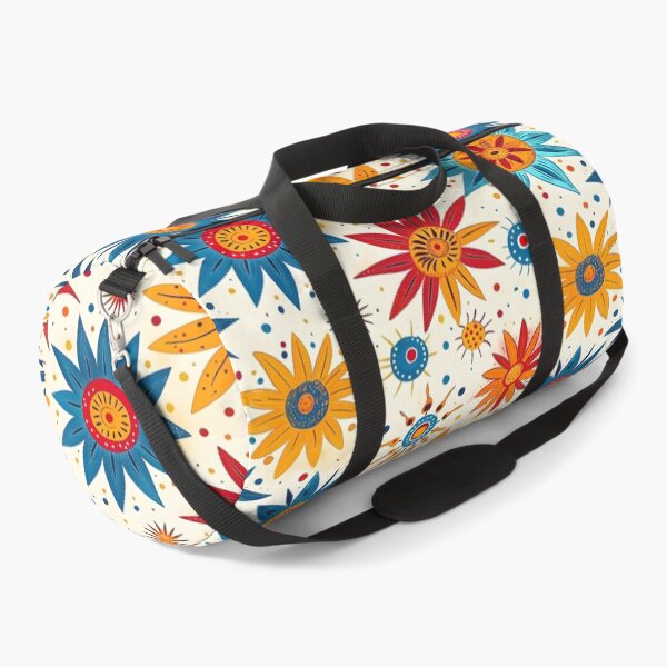 Item preview, Colorful Retro Flower Pattern designed and sold by ArtbyAiGallery.
