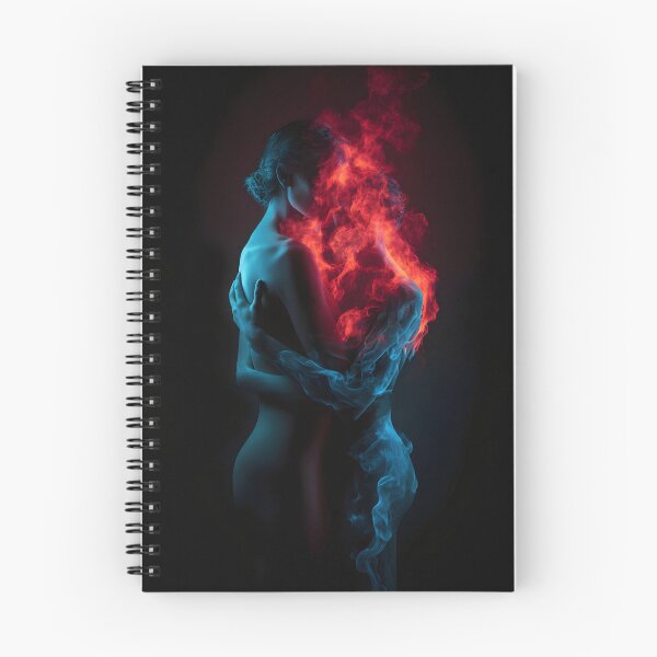 Item preview, Love flames donker Burnt Love designed and sold by DeMuurdecoratie.