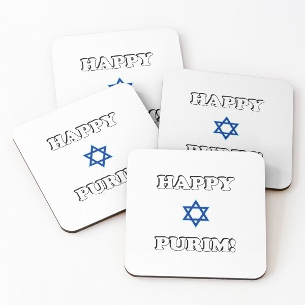 Artikelvorschau, HAPPY PURIM Jüdischer Davidstern entworfen und verkauft von Inspirationmotivation.