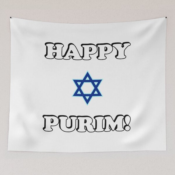 Item preview, HAPPY PURIM Jewish star of David designed and sold by Inspirationmotivation.