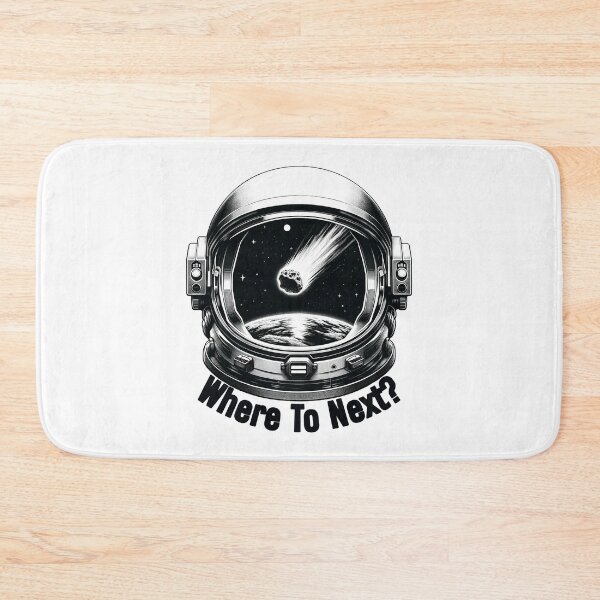 Item preview, Orbital Odyssey - Astronaut View with Earth and Meteor designed and sold by Ojtek86.