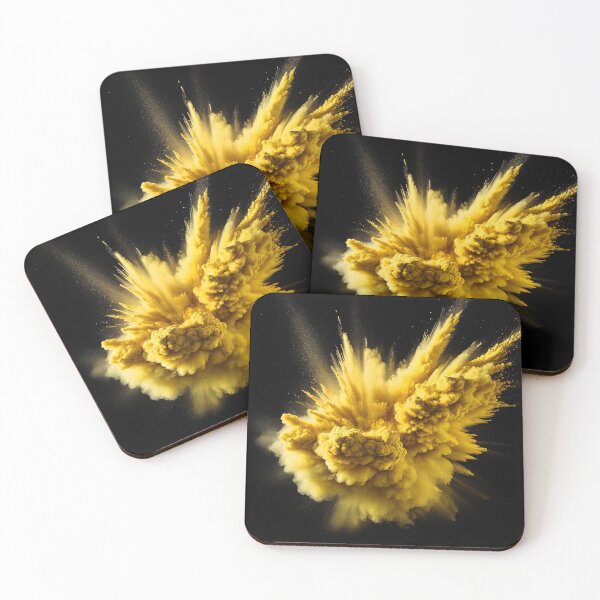 Item preview, Yellow colored powder dust explosion designed and sold by stevanovicigor.