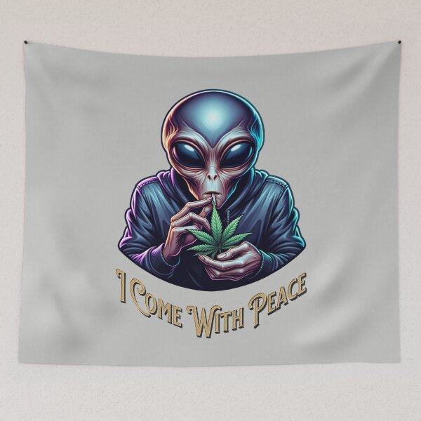 Item preview, I Come With Peace Alien Smoker designed and sold by JoeZigns81.