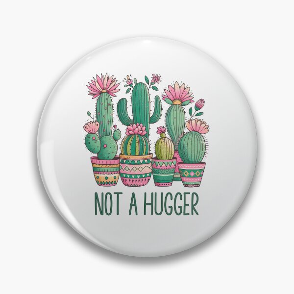 Item preview, Not A Hugger Cute Cacti designed and sold by HappyLifeCreate.