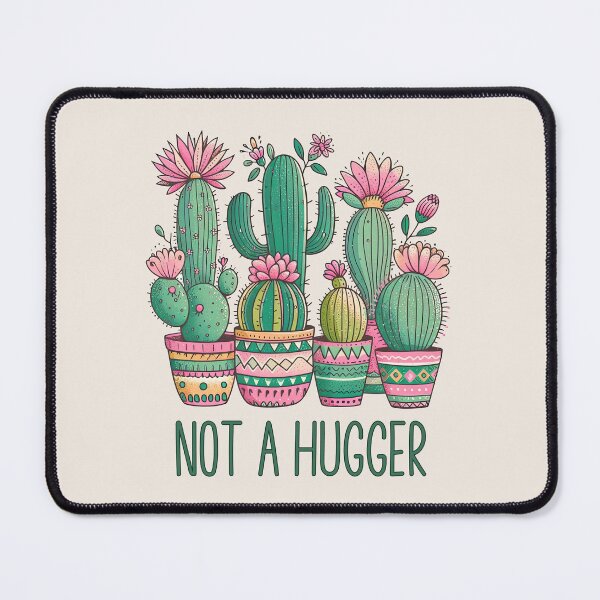 Item preview, Not A Hugger Cute Cacti designed and sold by HappyLifeCreate.